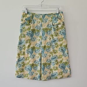 Elevenses Floral Midi Skirt With‎ Pockets Coquette Summer Size 6